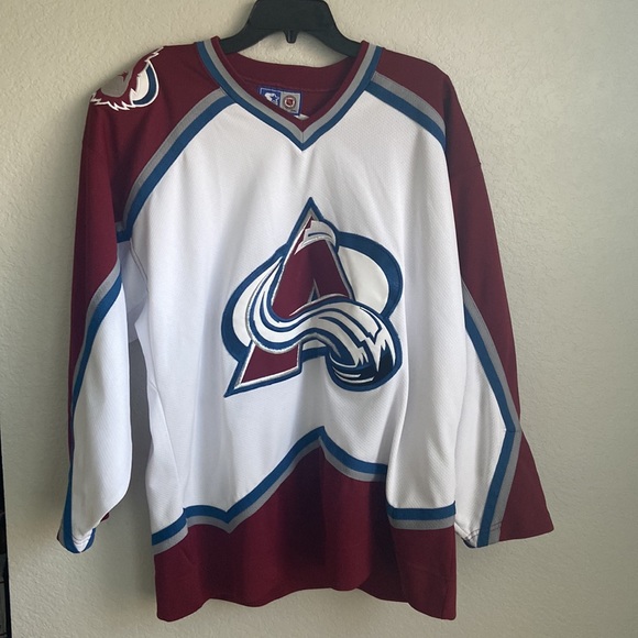 COLORADO AVALANCHE VINTAGE WESTERN CONFERENCE JERSEY NHL Large - Picture 2 of 12